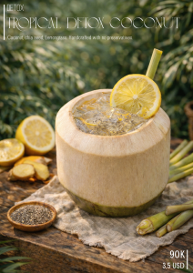 Tropical detox coconut